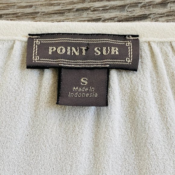 J. Crew Point Sur Drapey V-Neck Blouse in Ivory (size S) - Picture 8 of 11